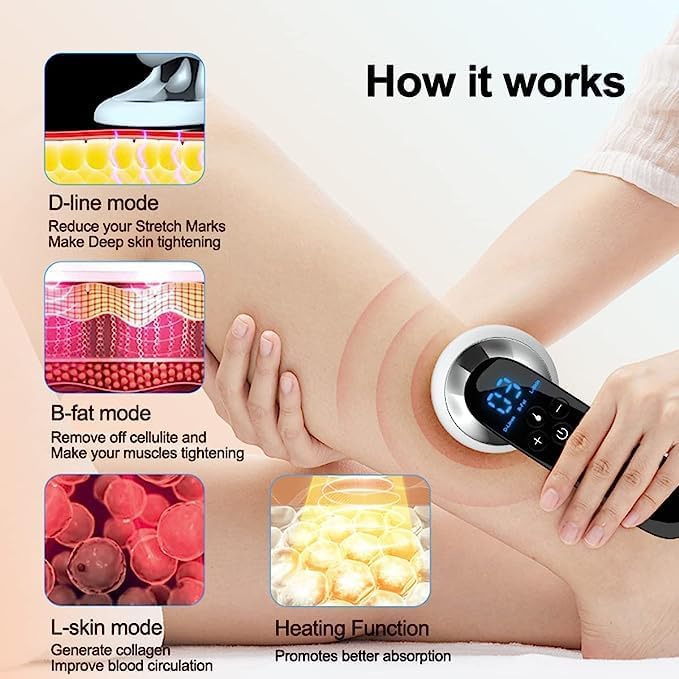 Celestial Blush Stretch Marks Removal &amp; Cellulite Massager for Belly, Arm, Waist & Leg