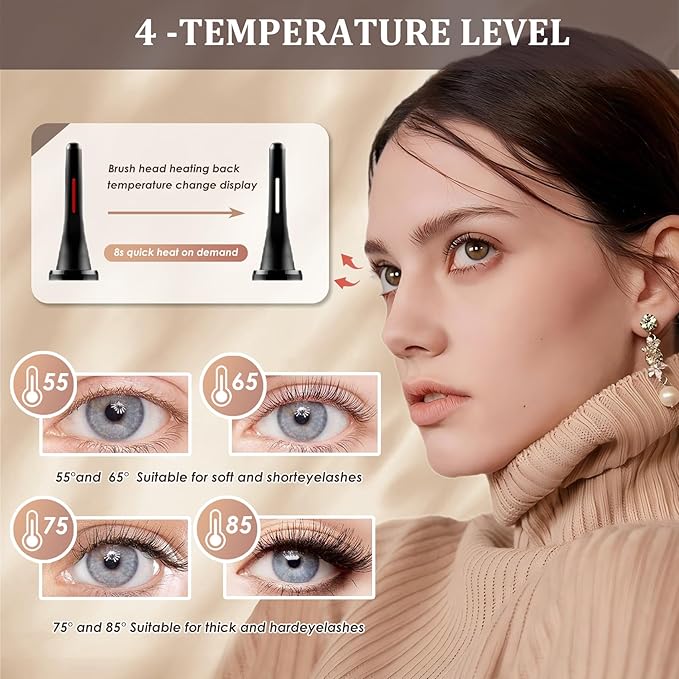 Celestial Blush™ - Rechargeable Heated Eyelash Curler