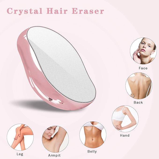 Celestial Blush Crystal Hair Eraser for Women and Men