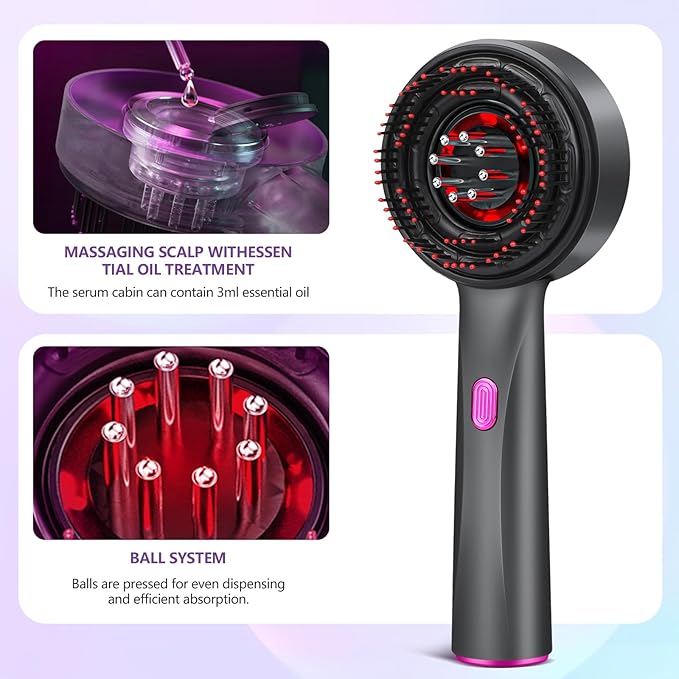 Celestial Blush Hair Oil Applicator & Scalp Massager